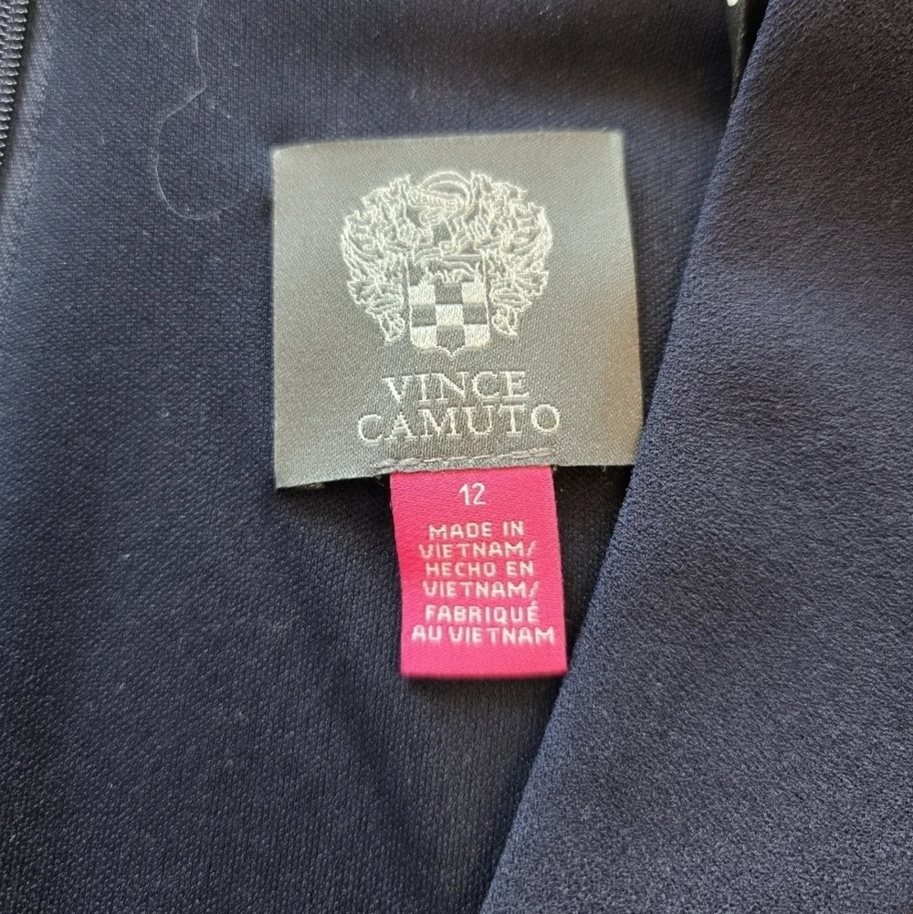 Vince Camuto Classic Dark Navy Short Sleeve Dress 12